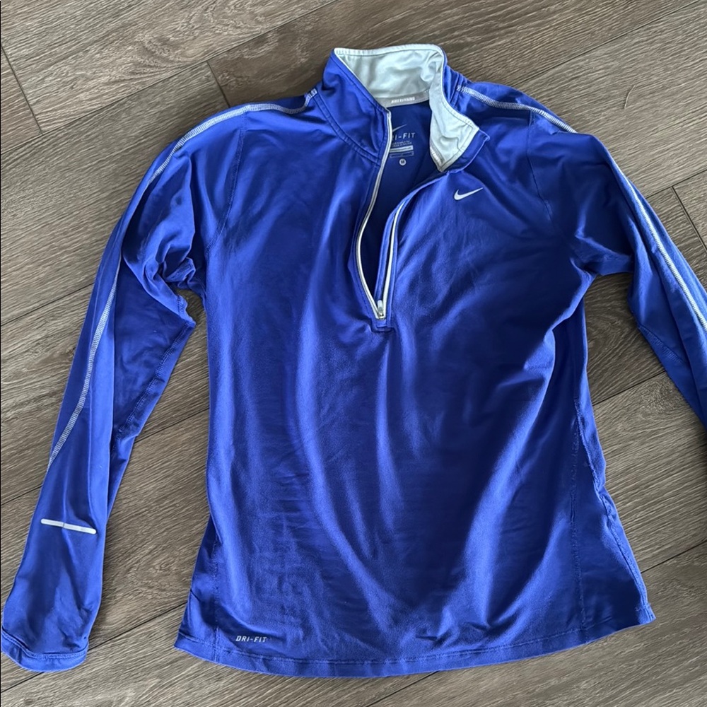 Nike Blue Quarter-Zip Pullover